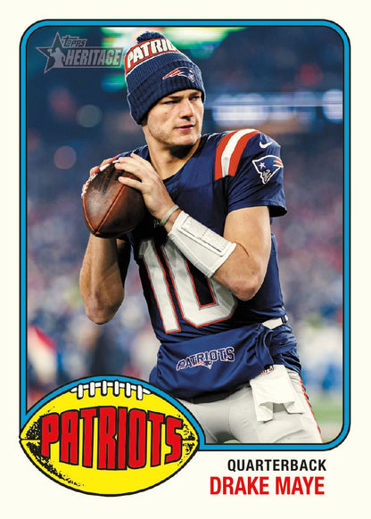 2026 Topps Heritage Football Trading Cards Factory Sealed Hobby Box