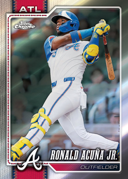 2026 Topps Chrome Baseball Trading Cards Factory Sealed Jumbo Hobby Box