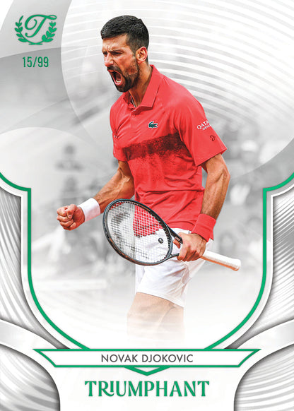 2025 Topps Triumphant Tennis Trading Cards Hobby Box