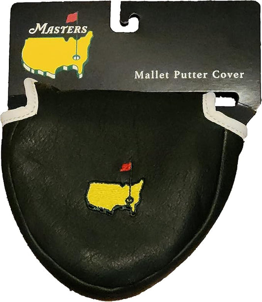Official Masters Premium Leather Green Mallet Putter Golf Head Cover