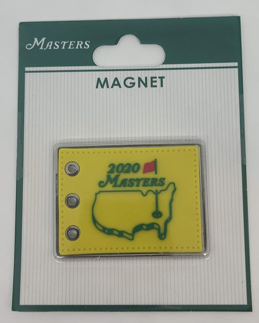 2020 Masters Golf Tournament Yellow Pin Flag Souvenir Magnet