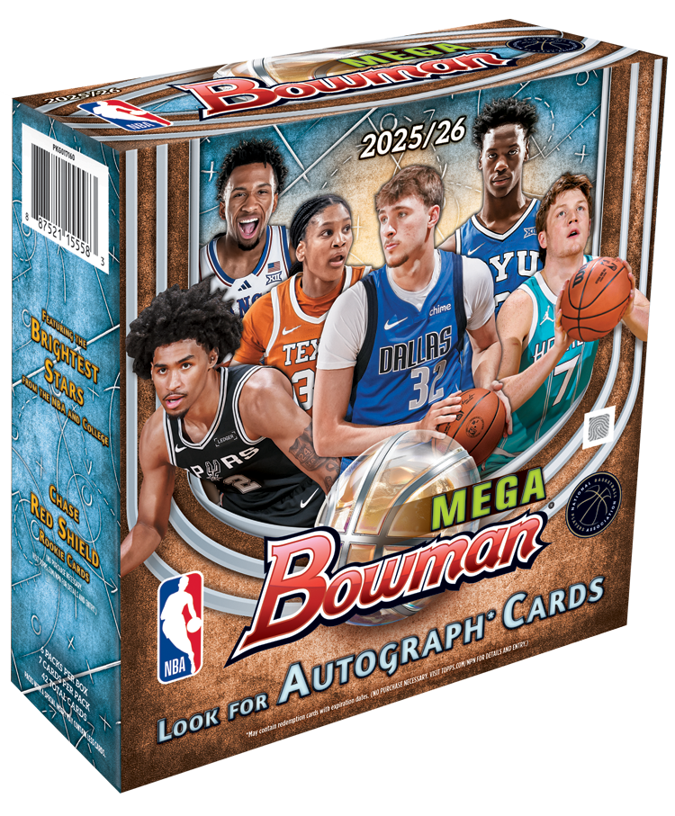2025-26 Bowman Basketball Trading Cards Factory Sealed Mega Box