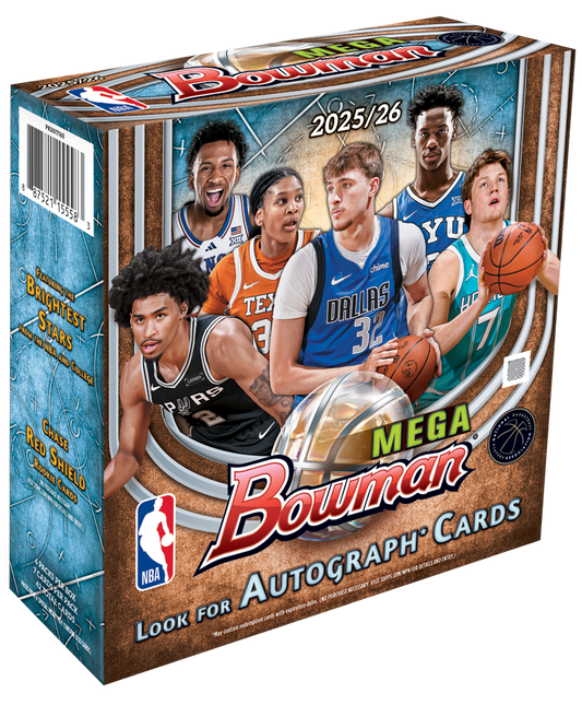 2025-26 Bowman Basketball Trading Cards Factory Sealed Mega Box