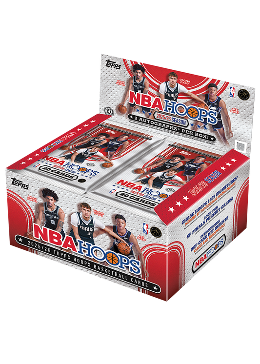 2025-26 Topps Hoops Basketball Trading Cards Factory Sealed Jumbo Hobby Box