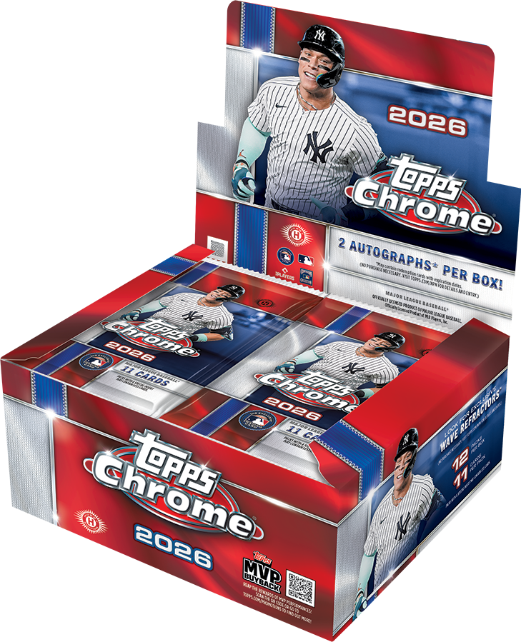 2026 Topps Chrome Baseball Trading Cards Factory Sealed Jumbo Hobby Box