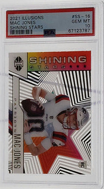 Mac Jones Patriots 2021 Illusions Shining Stars Rookie Card PSA 10 Gem Mint