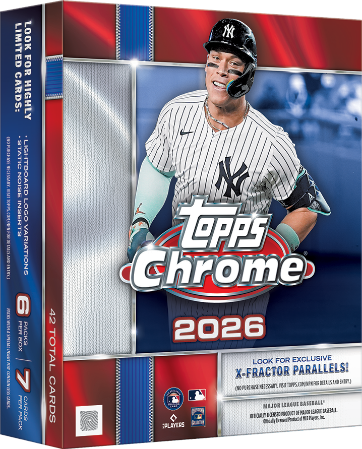 2026 Topps Chrome Baseball Trading Cards Factory Sealed Mega Box