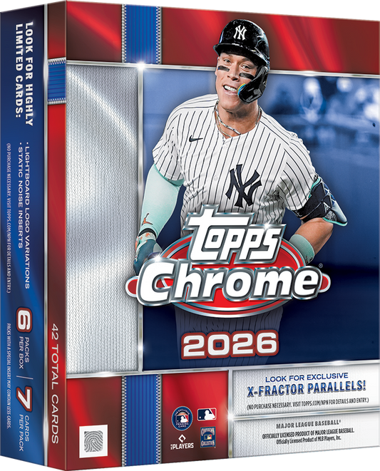 2026 Topps Chrome Baseball Trading Cards Factory Sealed Mega Box