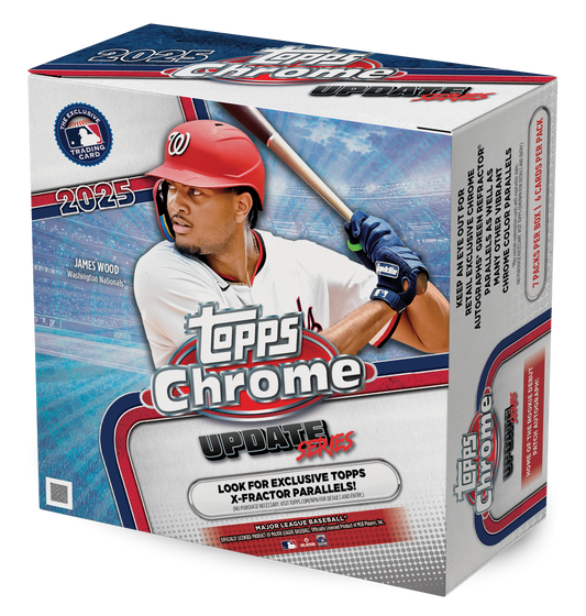 2025 Topps Chrome Update Series Baseball Trading Cards Mega Box