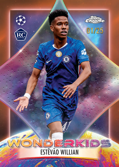 2025-26 Topps Chrome Soccer UEFA Club Competitions Trading Card Hobby Box