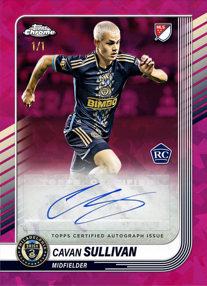 2025 Topps Chrome MLS Soccer Sapphire Edition Factory Sealed Hobby Box