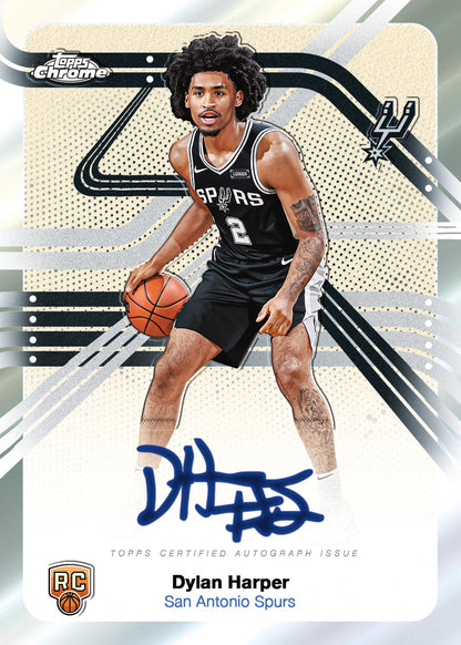 2025-26 Topps Chrome Basketball Trading Cards Factory Sealed Hanger Box