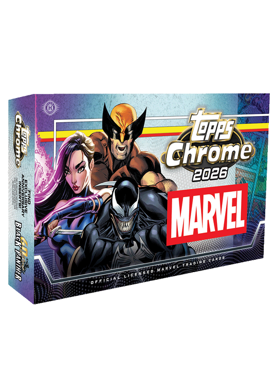 2026 Topps Chrome Marvel Comics Officially Licensed Trading Cards Hobby Box