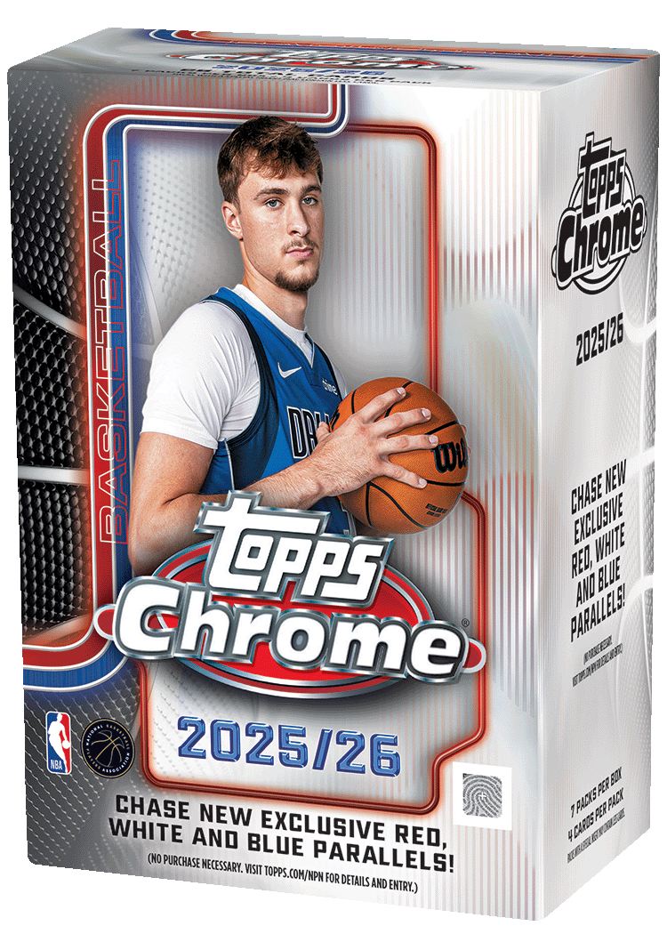 2025-26 Topps Chrome Basketball Trading Cards Blaster Value Box