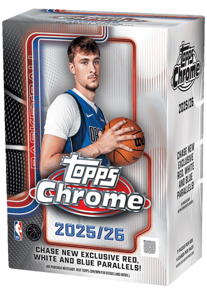 2025-26 Topps Chrome Basketball Trading Cards Blaster Value Box