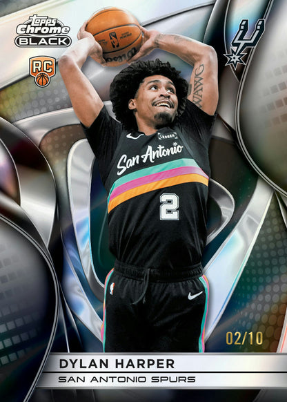 2025-26 Topps Chrome Black Basketball Trading Cards Sealed Hobby Box