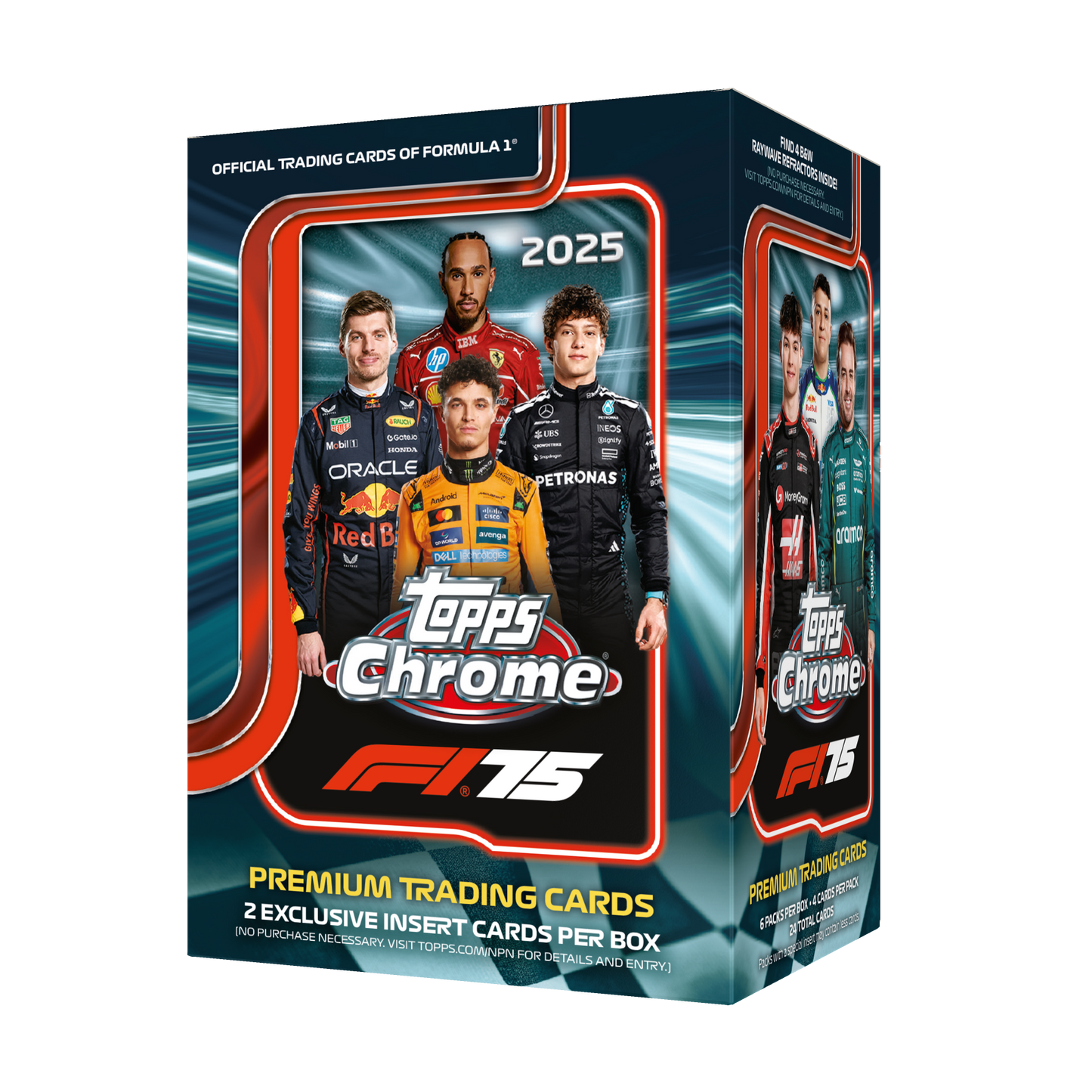 2025 Topps Chrome Formula 1 F1 Trading Cards Blaster Value Box