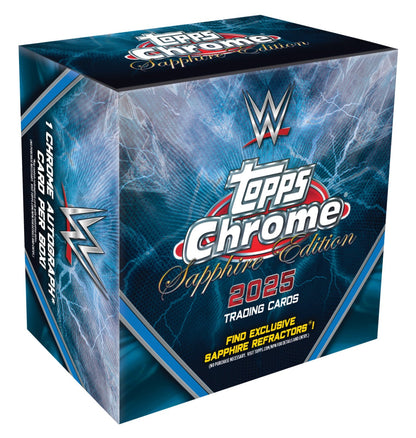 2025 Topps Chrome Sapphire Edition WWE Trading Cards Hobby Box