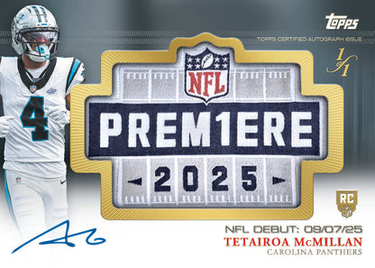 2025 Topps Chrome Football Trading Cards Factory Sealed Hanger Box
