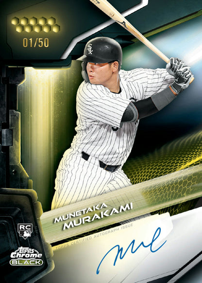 2026 Topps Chrome Black Baseball Trading Cards Factory Sealed Hobby Box
