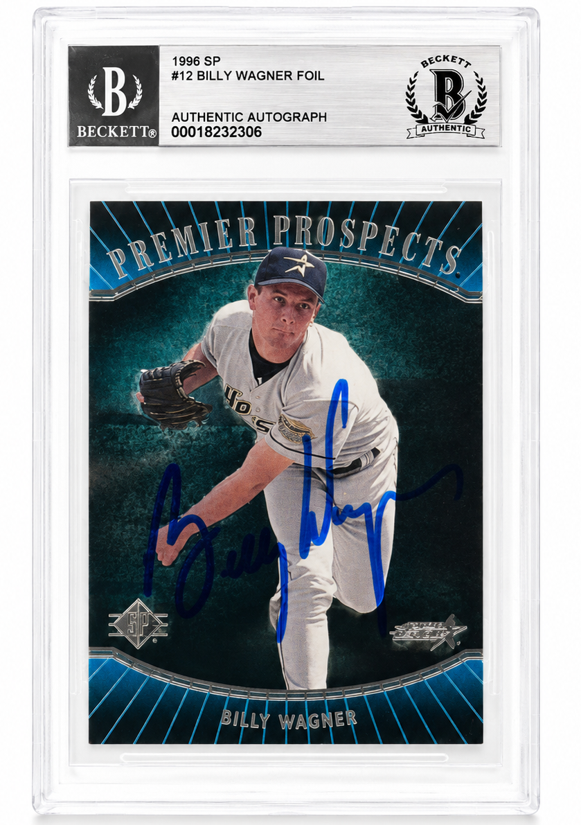 Billy Wagner Houston Astros Signed 1996 UD SP Card Beckett Authentic BAS
