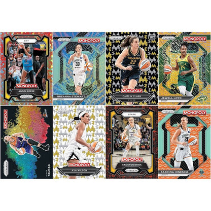 2024 WNBA Panini Prizm Basketball Monopoly Trading Cards Blaster Box