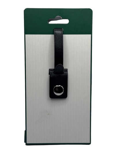 Official Masters Tournament Embroidered Logo Black Leather Luggage Travel Tag