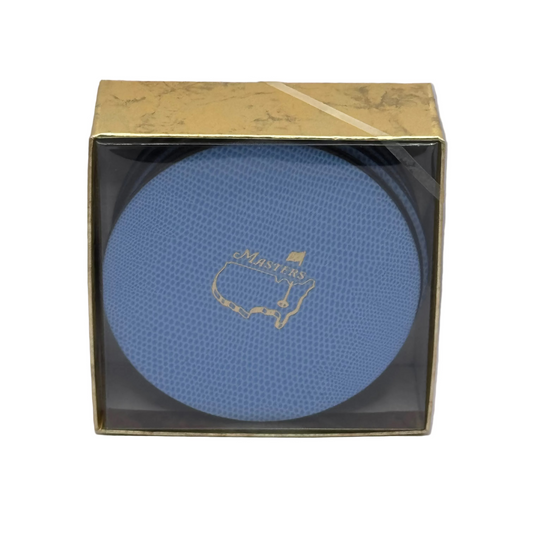 Official Masters Tournament Blue Lizard Felt Backed Drink Coaster Set - Set of 8