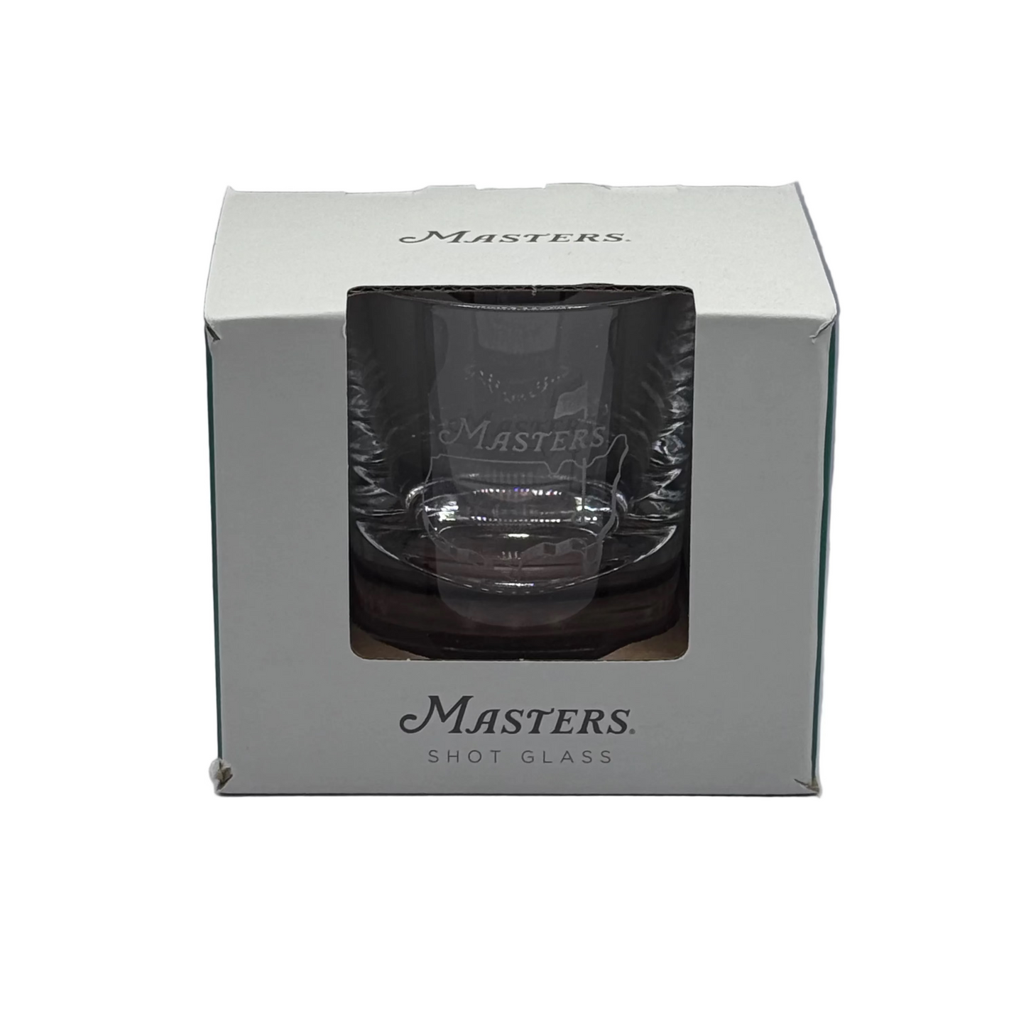 Officially Licensed Masters Tournament Logo Crystal Etched 3.5oz Shot Glass