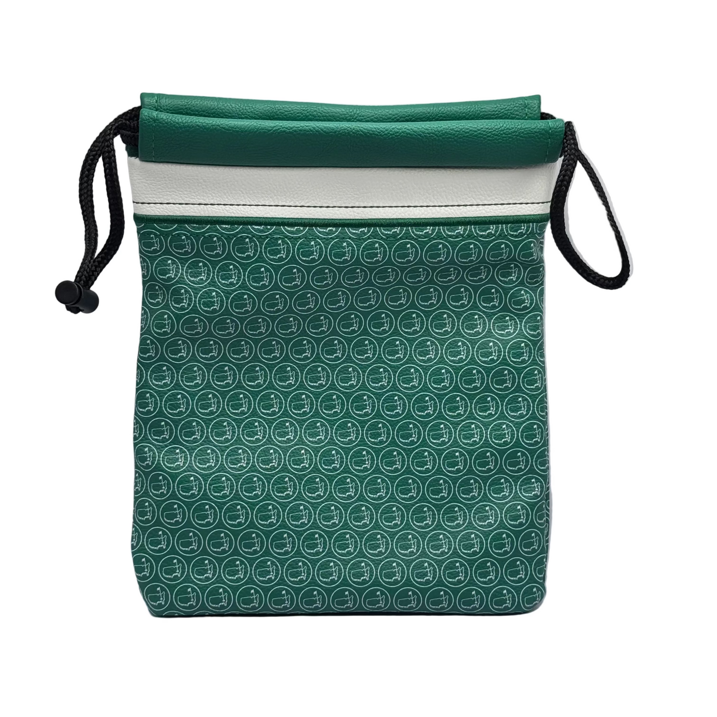 Masters Tournament Embroidered Logo Green Golf Valuables Drawstring Pouch