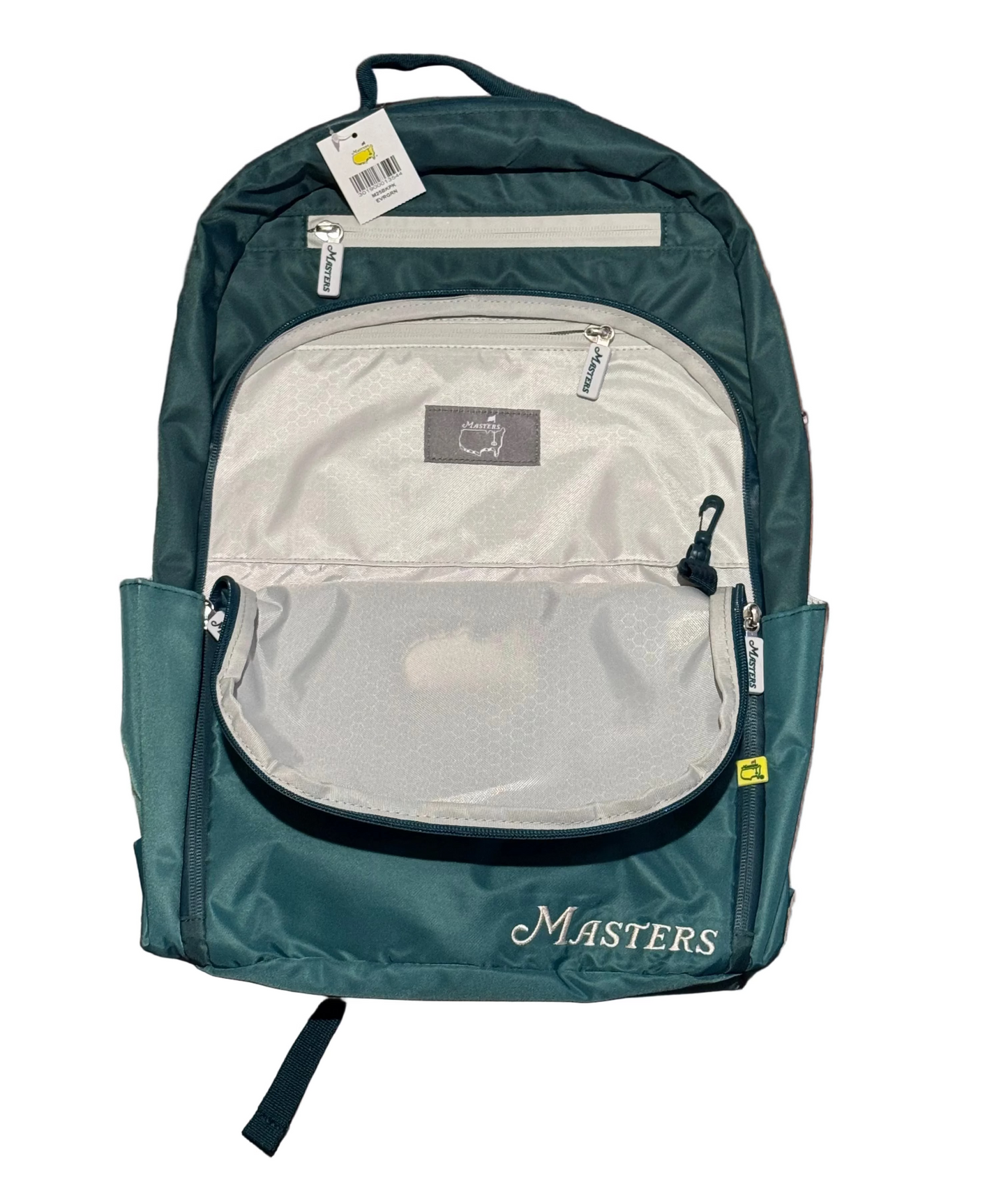 Masters Golf Tournament Embroidered Logo Green Nylon Backpack Bookbag
