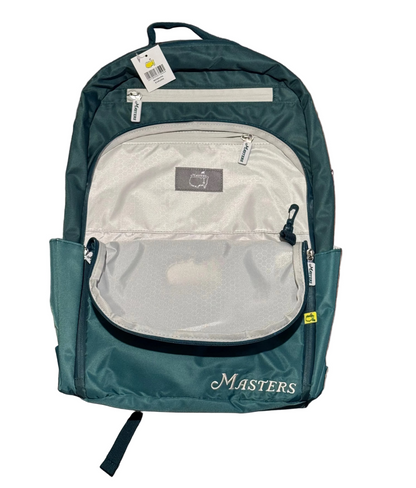 Masters Golf Tournament Embroidered Logo Green Nylon Backpack Bookbag