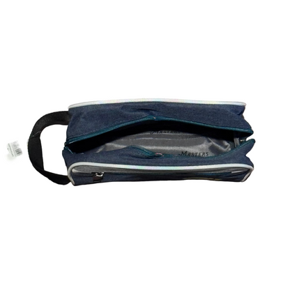 Masters Golf Logo Embroidered Navy Men's Shaving Toiletry Dopp Kit Bag