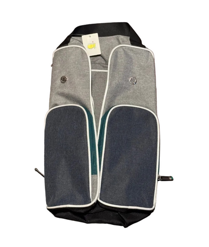 Official Masters Embroidered Logo Navy Multi-Pocket Golf Shoe Bag