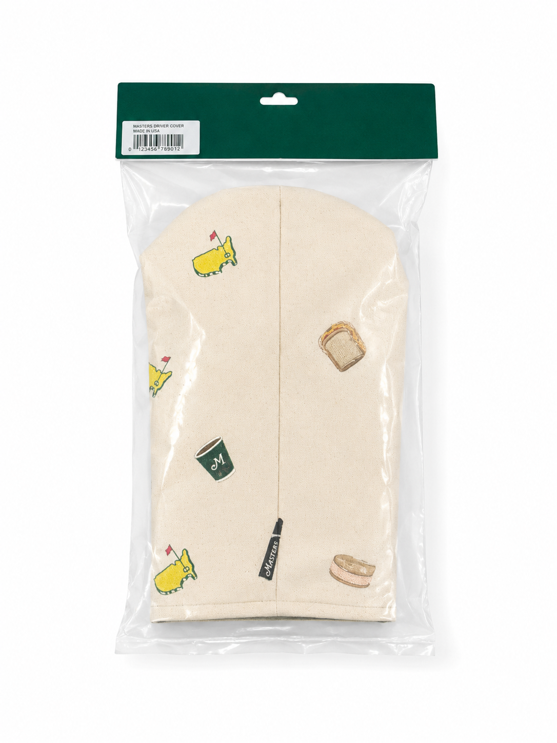 Masters Concessions Embroidered Seamus Golf Canvas Driver Headcover