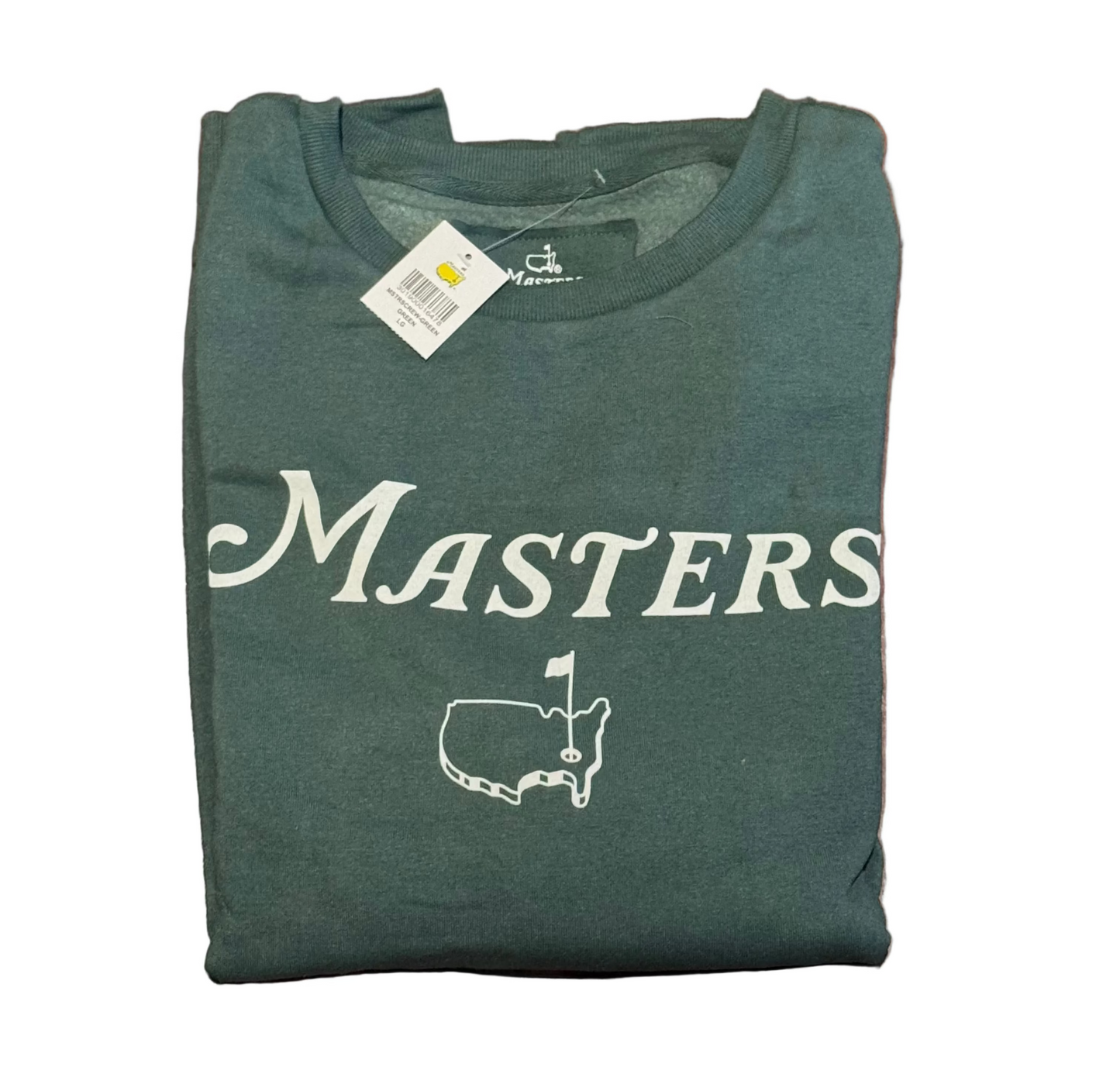 Officially Licensed Masters Golf Green Crewneck Fleece Sweatshirt - Size Large