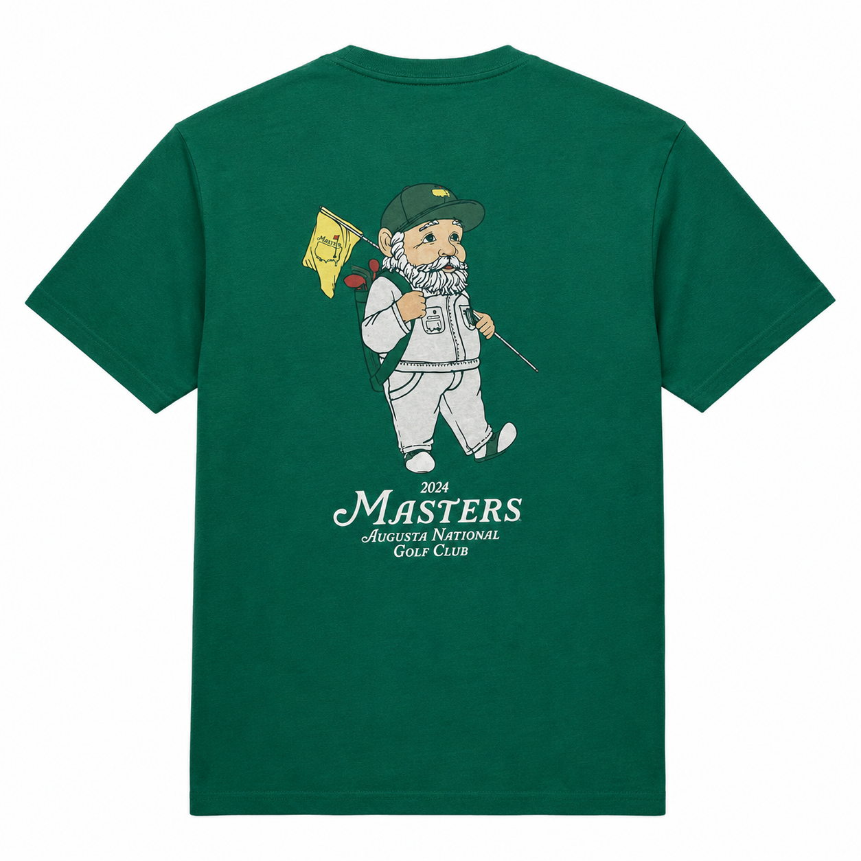 Authentic Masters Green Gnome Caddie Tee Shirt Augusta National Golf Club XL