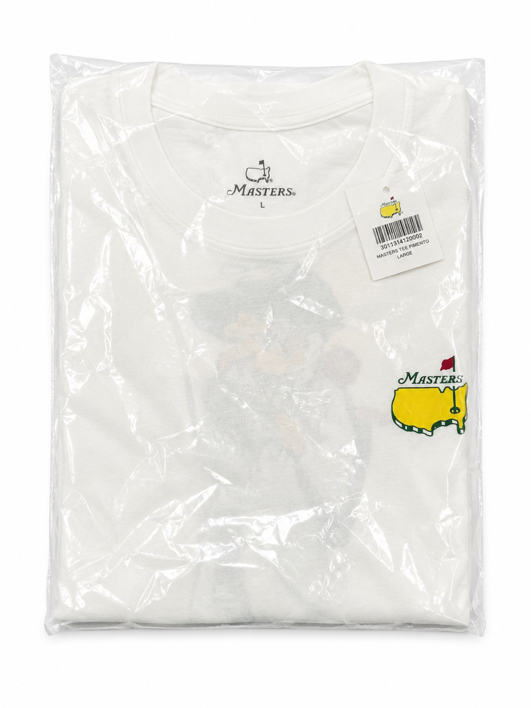 Authentic Masters White Gnome Caddie Large Tee Shirt Augusta National Golf Club