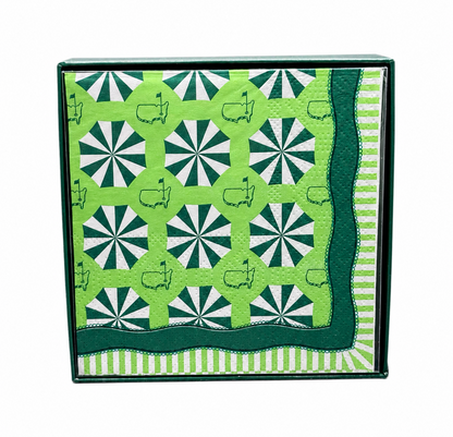 Official Masters Tournament Umbrella Design Cocktail Napkins - 40 Count