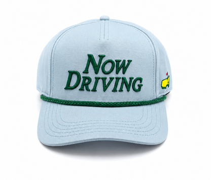 2026 Masters Now Driving Embroidered Adjustable Snapback Rope Hat - New W/Tags
