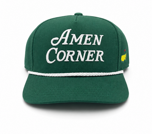 2026 Masters Amen Corner Embroidered Adjustable Snapback Rope Hat - New W/Tags