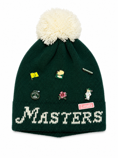 Masters Ladies Winter Hat With 6 Pins And Pom Augusta National - American Needle
