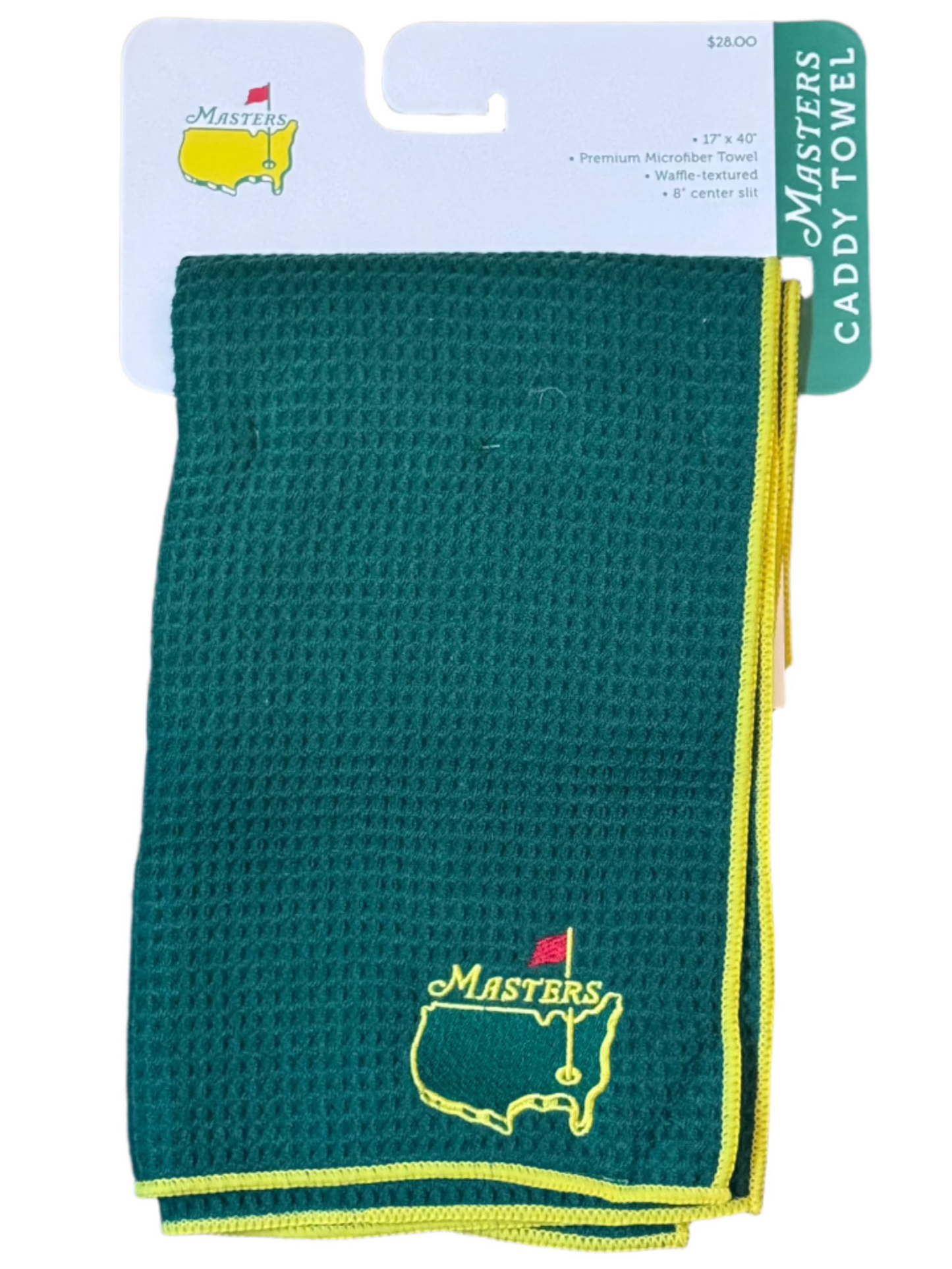 Masters Golf Premium Microfiber Waffle-Textured Green Caddy Towel 17x40