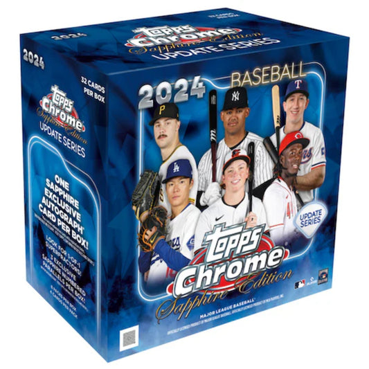 2024 Topps Chrome Update Series Sapphire Edition Baseball Trading Cards Box
