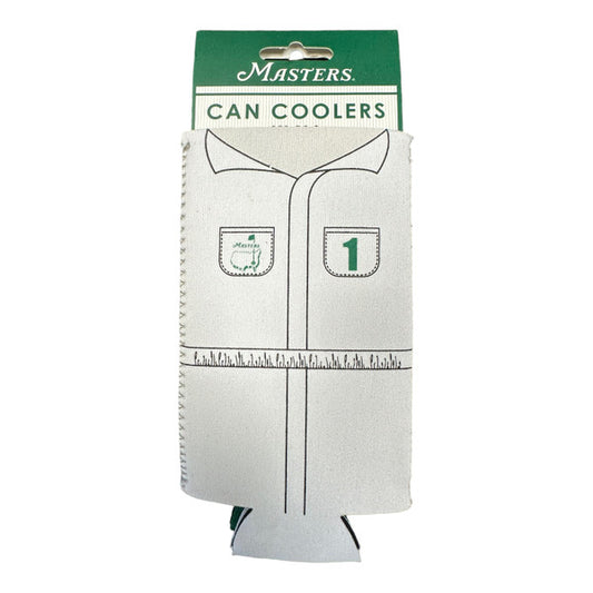 Masters Caddie Bib And Green Embroidered Logo Cup Cooler Koozie - Set of 2
