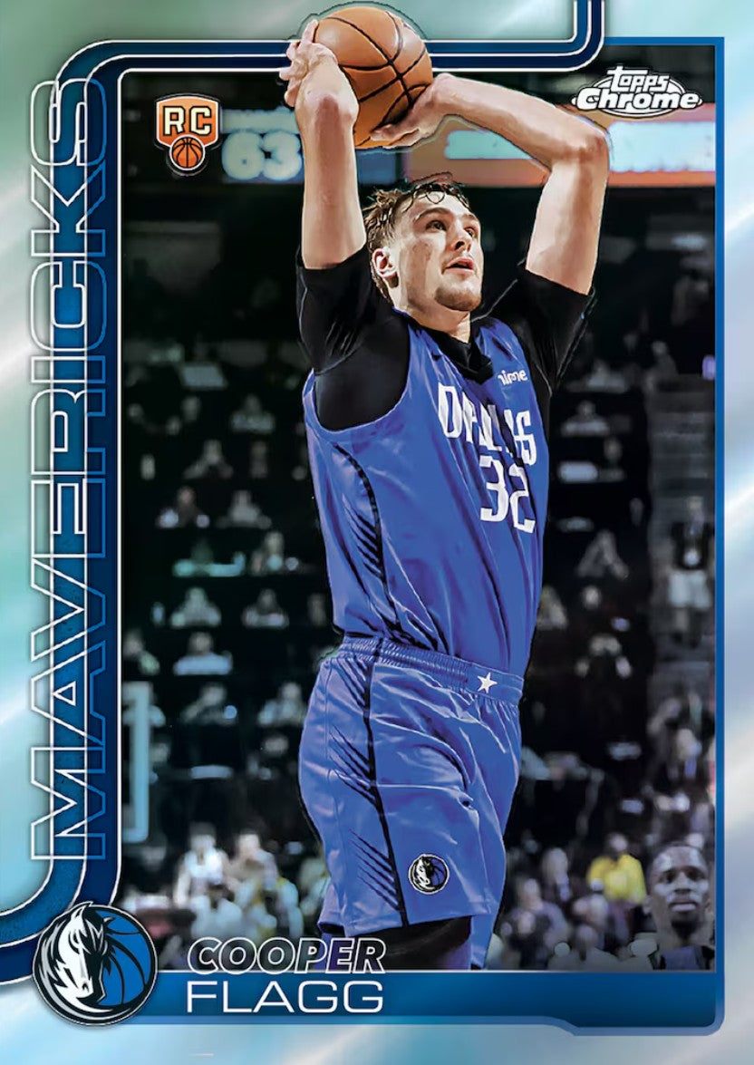 2025-26 Topps Chrome Basketball Trading Cards Fanatics Mega Box - Skylight