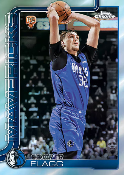 2025-26 Topps Chrome Basketball Trading Cards Fanatics Mega Box - Skylight