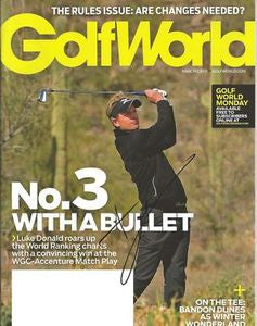 Luke Donald Signed GolfWorld Magazine March 7 2011