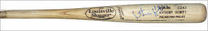Anthony Hewitt Autographed Game-Used Baseball Bat Phillies