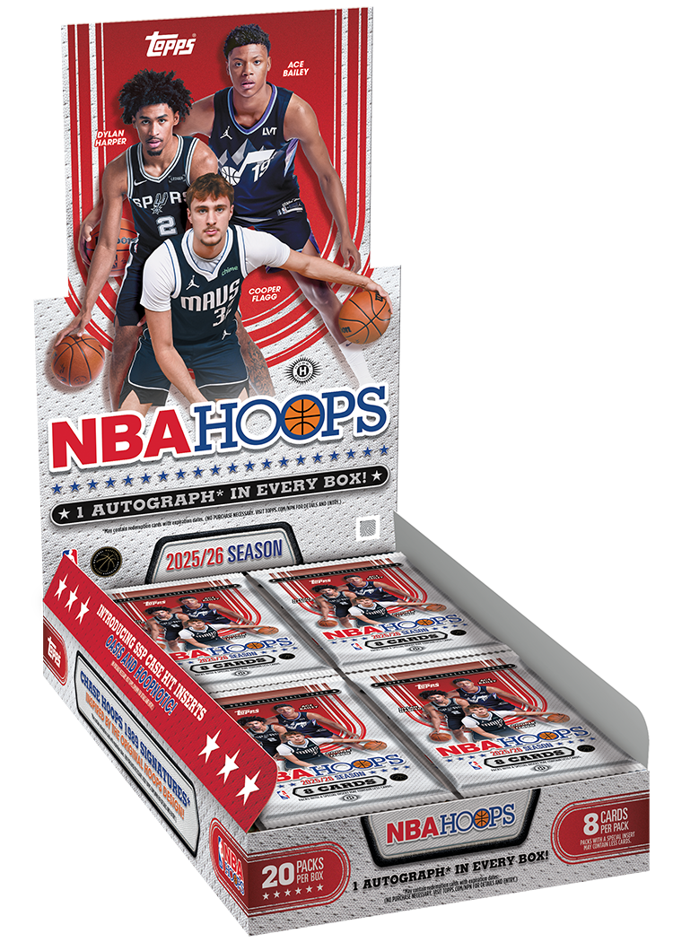2025-26 Topps Hoops Basketball Trading Cards Factory Sealed Hobby Box
